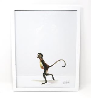 Baby Monkey Animal Print- 11x14 Nursery Art Home Decor