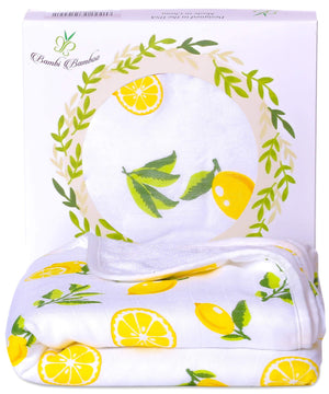 Bamboo Viscose Lemon Hooded Towel Bambi - Free Shipping