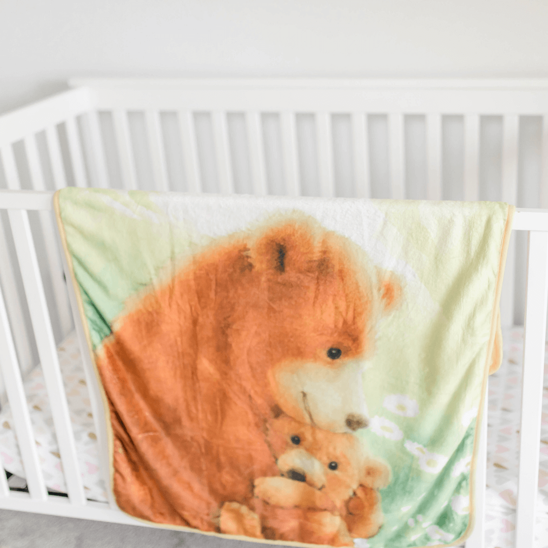 Bamboo Viscose Minky Bear Blanket - Double Layers - Let