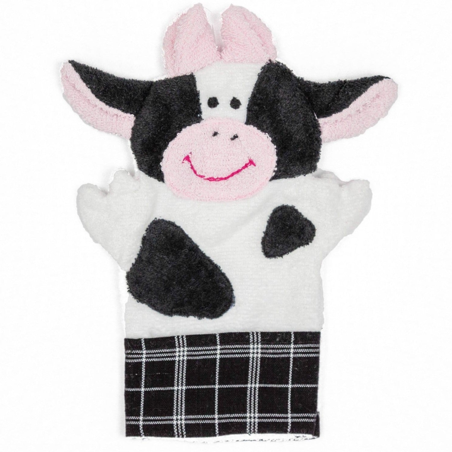 Cow Puppet Washcloth UPAVIM Crafts - Free Shipping