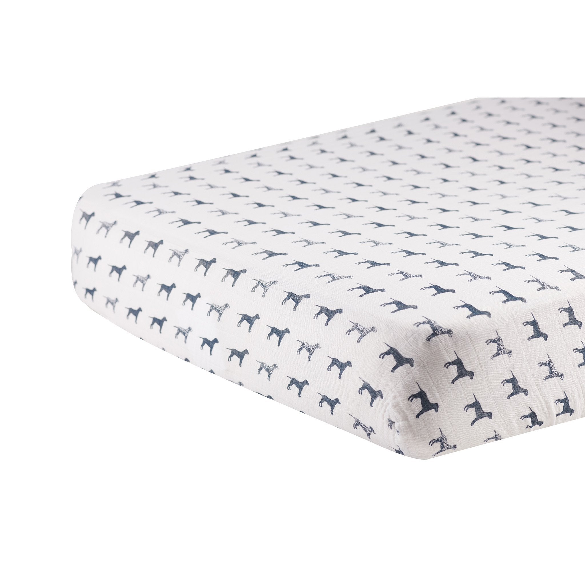 Dalmatian Cotton Muslin Crib Sheet Newcastle Classics - Free