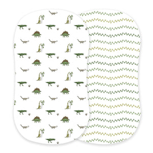 Dino Days and Feet Cotton Changing Pad Cover/Bassinet Sheets