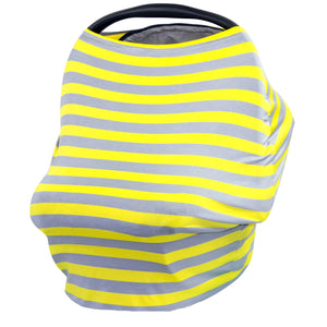 Gray & Yellow Stripe Multi-Purpose Car Seat Cover JLIKA -