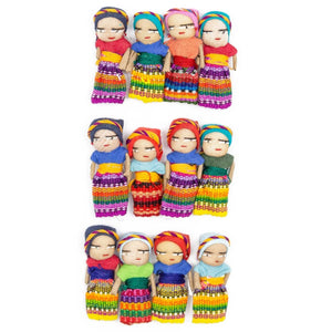 Guatemalan Worry Dolls - Set of 12 UPAVIM Crafts - Free