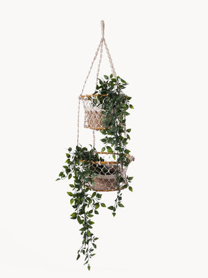 Jhuri Double Hanging Basket KORISSA - Free Shipping