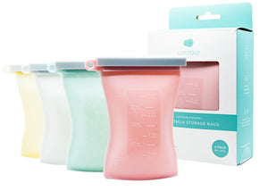 Junobie Infant/Toddler Milk & Snack Storage Bags 4-Pack