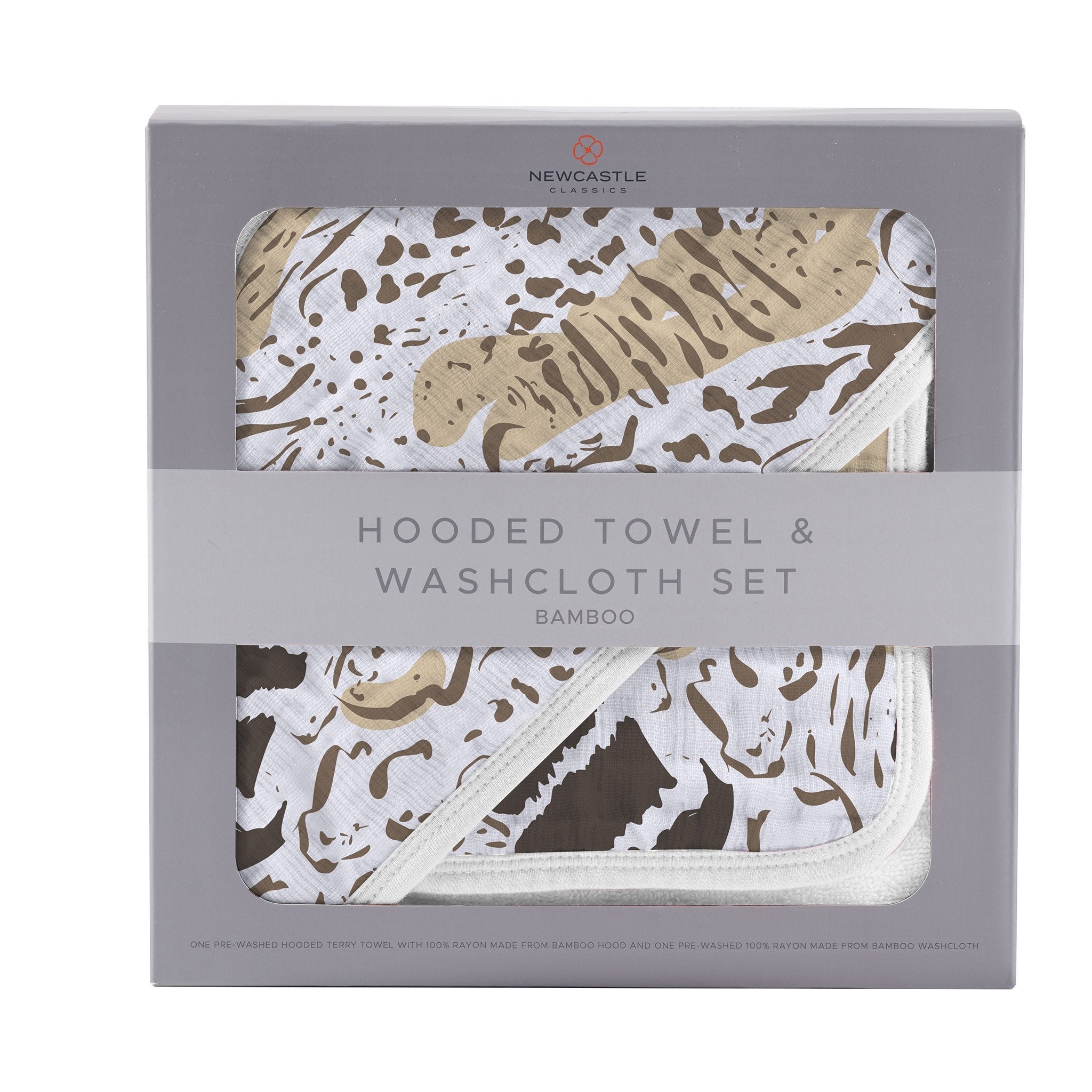 Newcastle Classics Animal Print Bamboo Hooded Towel