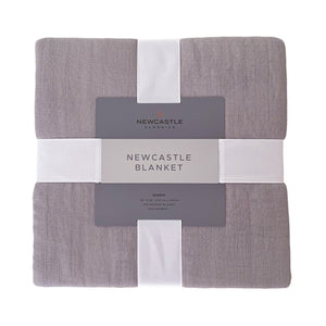 Newcastle Grey Oversized Queen Bamboo Bed Blanket Classics -
