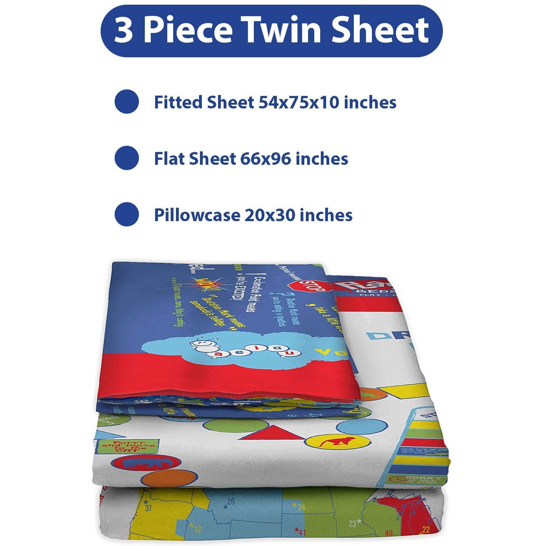 Playtime Bed Sheets - Blue Edventures - Free Shipping