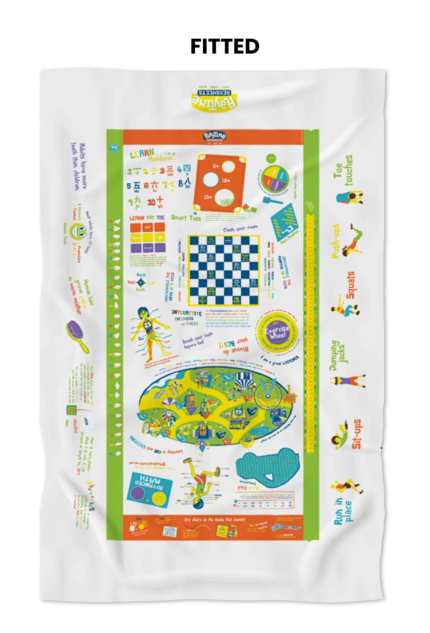Playtime Bed Sheets - Unisex Edventures - Free Shipping