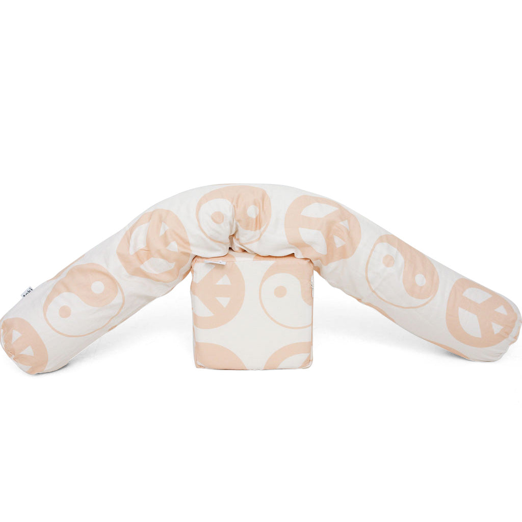 White Yin Yang Support Pillow Toki Mats - Free Shipping